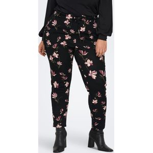 Chino broeken - Bloemenprint - Slimfit - Viscose - Taille met Trekkoord