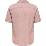 Overhemd - Effen - Katoen - Knoopsluiting - Kentkraag - Kwartmouw