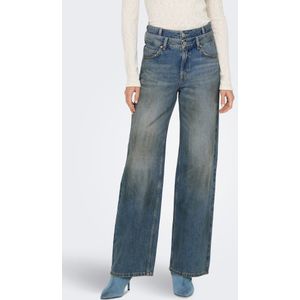 Only - Onlesme-Hope Ex Hw Doub Wb Dirt Wide Dnm - Dames - Jeans