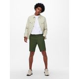 Onscam - Regular Fit Shorts - Zwart - Katoen - Riemlussen