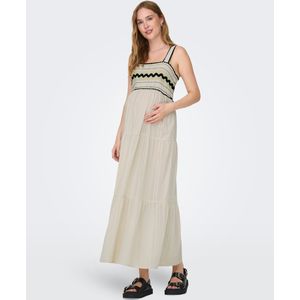 ONLY MATERNITY - Lange Jurk - Mouwloos - Vierkante Hals - Regular Fit