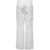 ONLY - Onlmalfy-inez Hw Stripe Cargo Pnt - Cloud Dancer - Pantalon Cargo - 100% Katoen