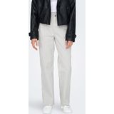 ONLY - Onlmalfy-inez Hw Stripe Cargo Pnt - Cloud Dancer - Pantalon Cargo - 100% Katoen