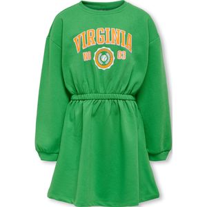 ONLY - Jurk - Geel Groen - Sweatstof - Kort/Mini - Lange Mouw