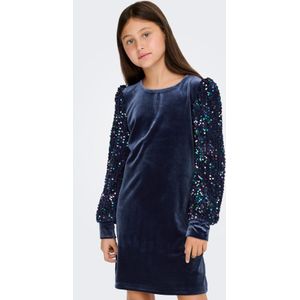 Kogconfidence - Korte Jurk - Glitterdetail - Mini-lengte - Lange Mouwen