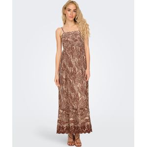 Onllou - Lange Jurk - U-Hals - Gesmokt Detail - Regular Fit