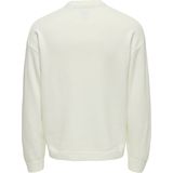 Only & Sons - ONSRandy - Trui - Zwart/Wit - Geribbelde Kraag