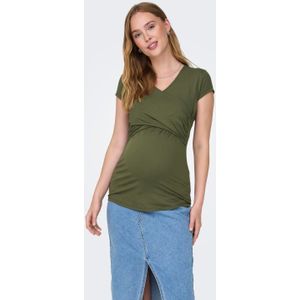 Only - Olmlisa s s Maternity Wrap Top - Dames - t-Shirts