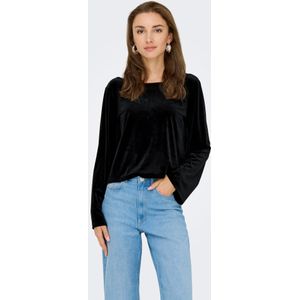 JDY - Jdyvictory - Top - Velours - Lange Mouwen - Regular Fit