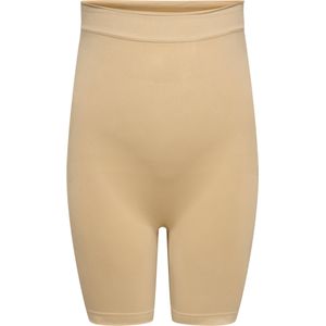 ONLY CARMAKOMA - High Waist Skinny Fit - Naadloze Shorts - Zwart - Bi-stretch, Shaping Effect