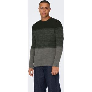 Only & Sons Trui Onspanter Reg 12 Struc Crew Knit No 22016980 Rosin/ Grading Mannen