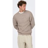 Onsjoe - Pullover - Gebreide Pullover - Ronde Hals - Lange Mouwen - Relaxed Fit