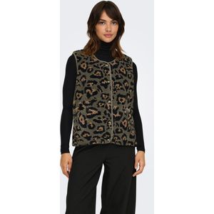 Only - Onlbaby Life Teddy - Gilet - Kalamata/Leopard - Dames