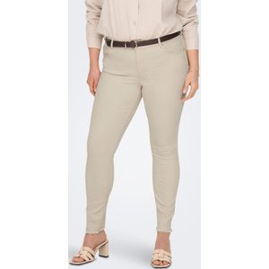 ONLY CARMAKOMA Cropped Skinny Jeans CARWILLY Ecru