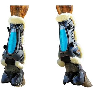 Vorderbeinschutz für Pferde eQuick eShock overreach fluffy
