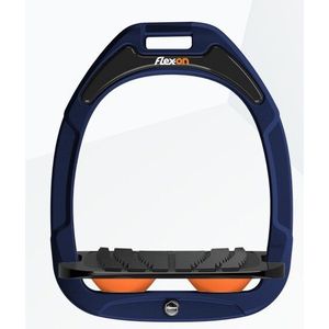 Schrägsteigbügel Grip Marine/Schwarz/Orange Flex-On Green Composite