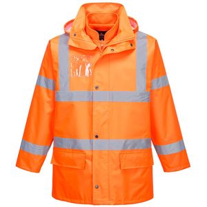 Hoge zichtbaarheid jack 5-in-1 maat L, Orange