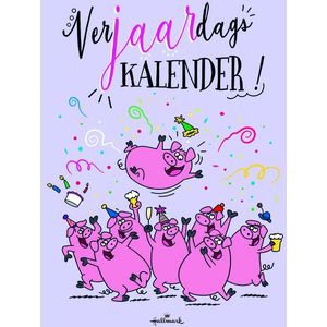 Verjaardagskalender - Kleurrijke Illustraties - A4 Formaat - Spiraalgebonden