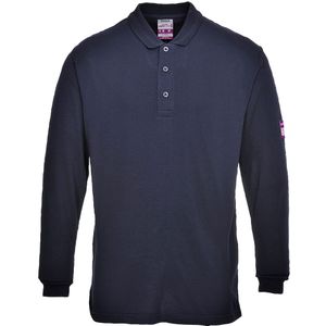 Vlamvertragende Antistatische lange mouw Polo Shirt maat 3 XL, Navy