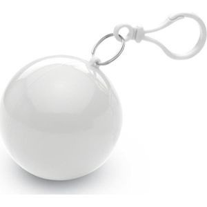 Poncho in kunststof bal Nimbus, wit