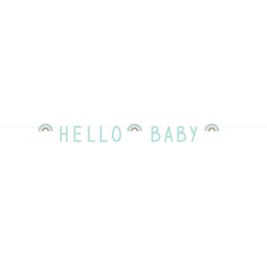 Letterslinger Haza Hello Baby mintgroen 2.50m