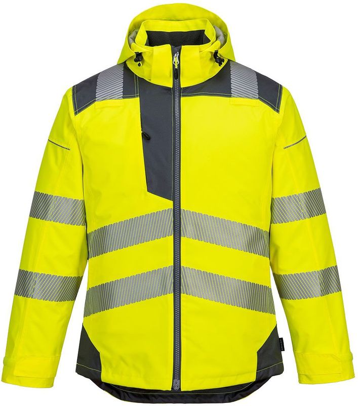 Portwest - PW3 Hi-Vis Winterjack T400 - Winterjack - Geel - Waterdicht - Bescherming tegen Koude tot -40°C