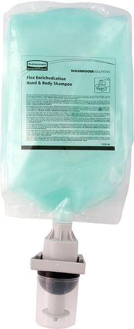 Flex EnrichedFoam Navulling Hair & Body Shampoo 3x1300ml, Rubbermaid