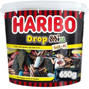 Haribo Dropmix gekleurd 650gram