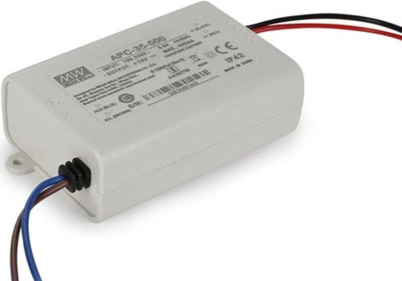 Welleman - APC-35-500 - LED Driver - Enkel Uitgang - 350 mA - 35 W