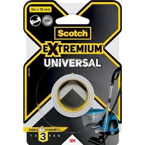Scotch ducttape Extremium Universal, ft 19 mm x 3 m, zilver