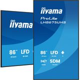 iiyama - ProLite LH8675UHS-B2AG - Public Display - 24/7 Gebruik - On-Board Android 11 OS