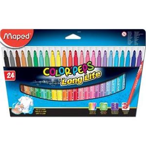 Maped Viltstift Color'Peps 24 stiften in een kartonnen etui