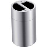 V-part - Afvalbak Open Top - 60 + 60 Liter - Aluminium - Voor Kantoor