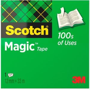 Plakband Scotch Magic 810 12mmx33m onzichtbaar mat