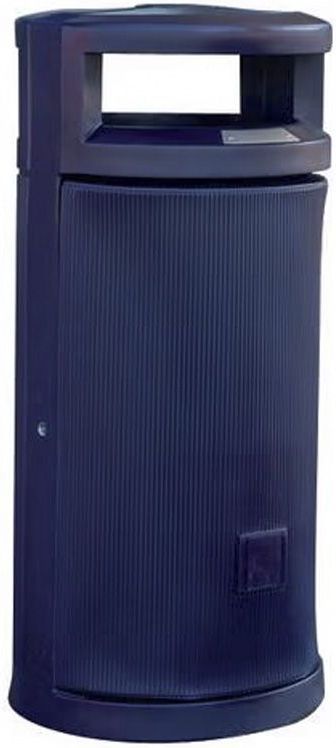 Buitenbak met afdak 120 ltr kleur blauw