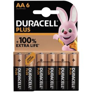 Batterij Duracell Plus 6xAA