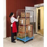 Rolpallet met plastic bodem