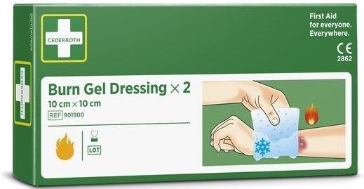 Cederroth - Brandwondenkompres - 10x10 cm - 2 Stuks