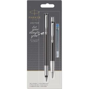 Parker duoset Vector vulpen + balpen, in geassorteerde kleuren