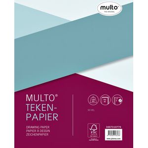 Interieur Multo 17-gaats tekenpapier 120gr 50vel