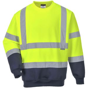 Tweekleuren Hi-Vis Sweatshirt maat Medium, YeNa