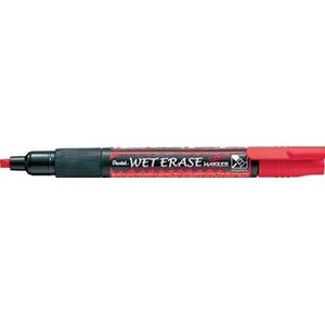 Pentel Wet Erase Marker rood, schrijfbreedte 2 - 4 mm