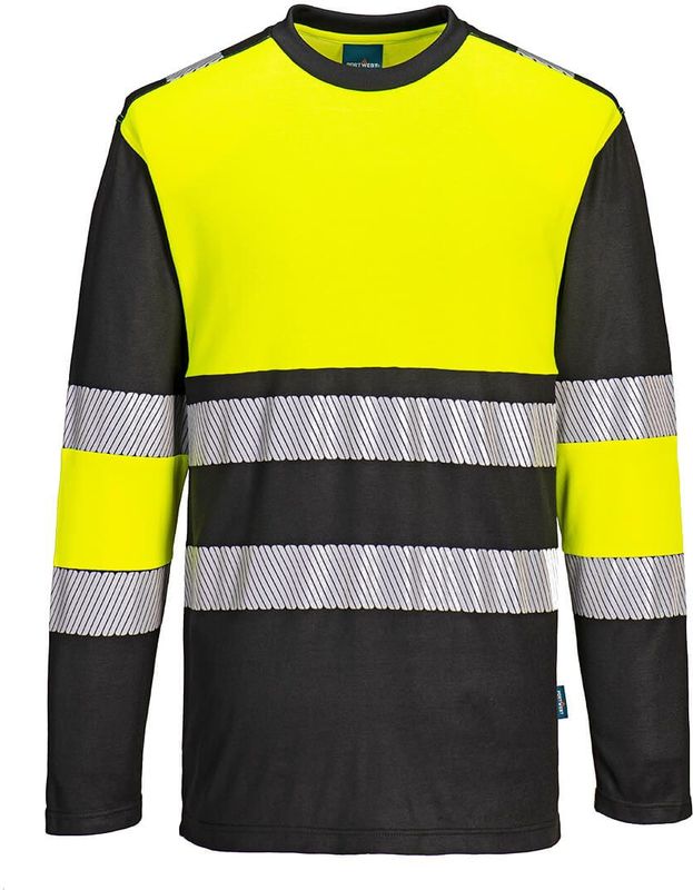 Portwest - PW312 - Hi-Vis T-Shirt Lange Mouw - Klasse 1