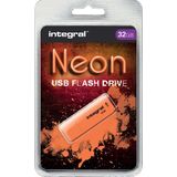 Integral INFD32GBNEONOR USB flash drive 32 GB USB Type-A 2.0 Oranje