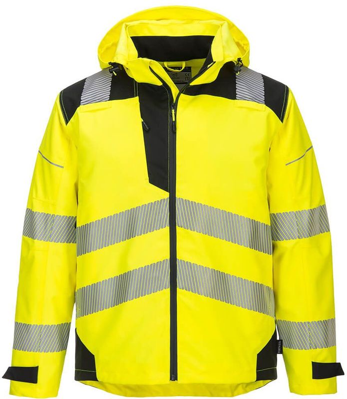 Portwest - PW3 Hi-Vis Extreme - Regenjack - Geel/Zwart