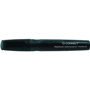 Q-Connect premium permanent marker, ronde punt, zwart