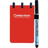 Notitieboek Correctbook A7 blanco 40blz horizon red