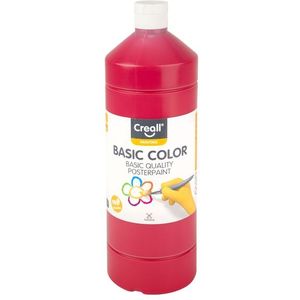 Plakkaatverf Creall basic 06 donkerrood 1000ml