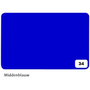 Fotokarton Folia 2-zijdig 50x70cm 300gr nr34 middenblauw [10x]