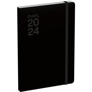 Agenda 2024 Lannoo Office Men's collection 7dagen/2pagina's 180x240 zwart